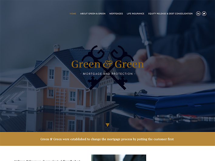Green & Green website design