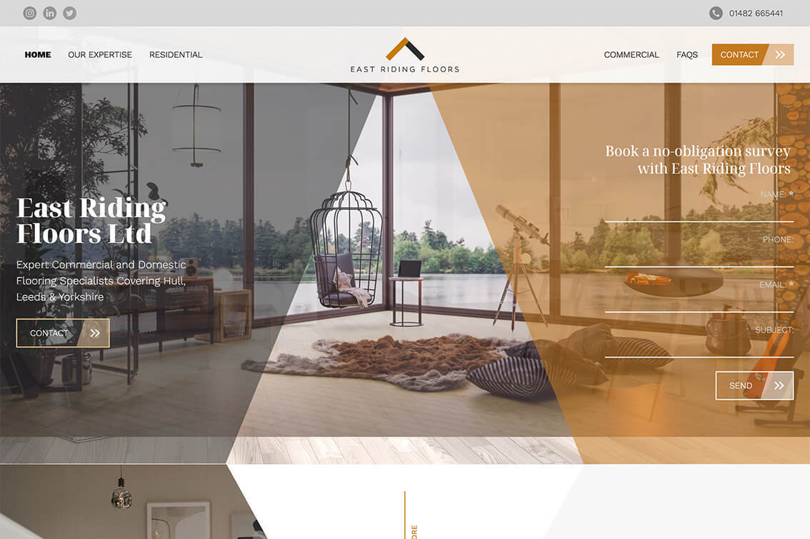 Flooring company Max package website design by it'seeze leeds