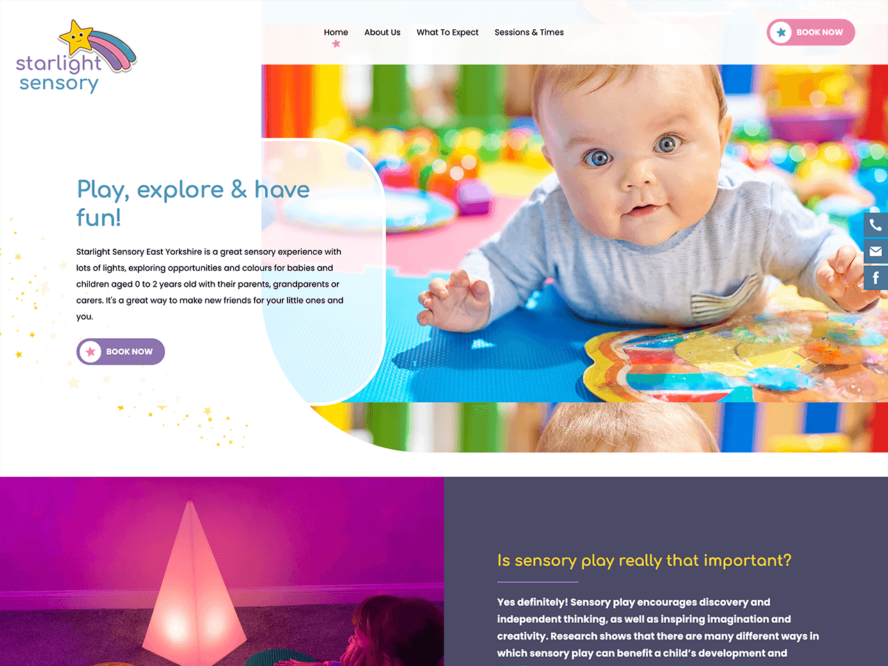 Baby website by it'seeze web design Leeds