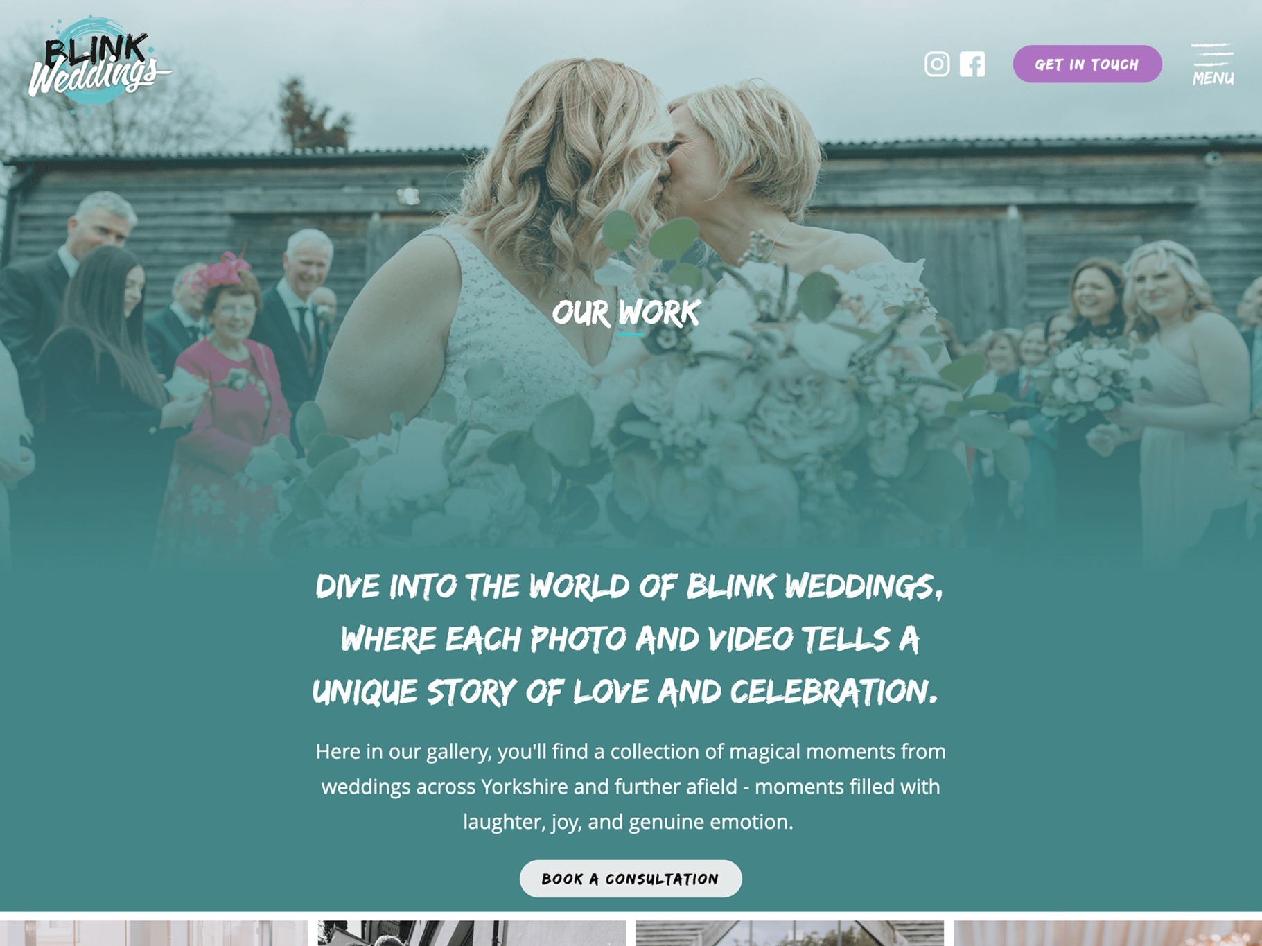 Wedding Video Website Example From It'seeze Leeds